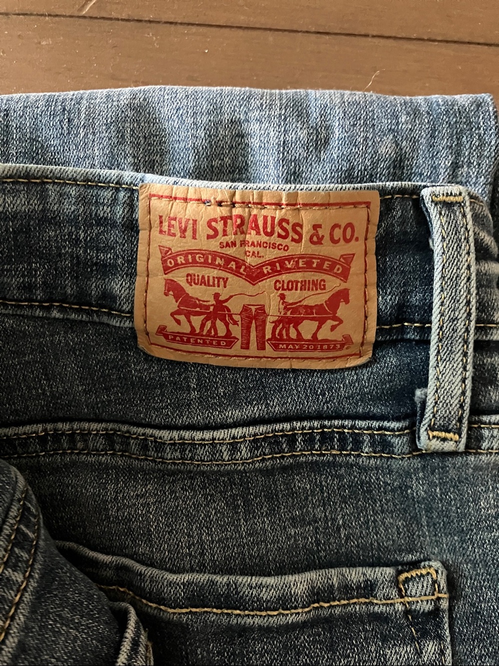Levi's Blue Denim Jeans 725 High Rise Bootcut 30 - Picture 3 of 9